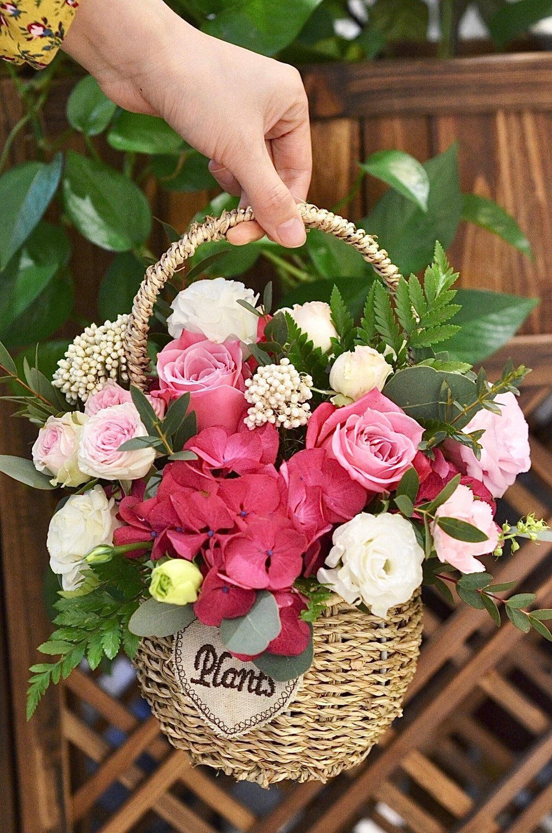 小清新手提花籃ST-008