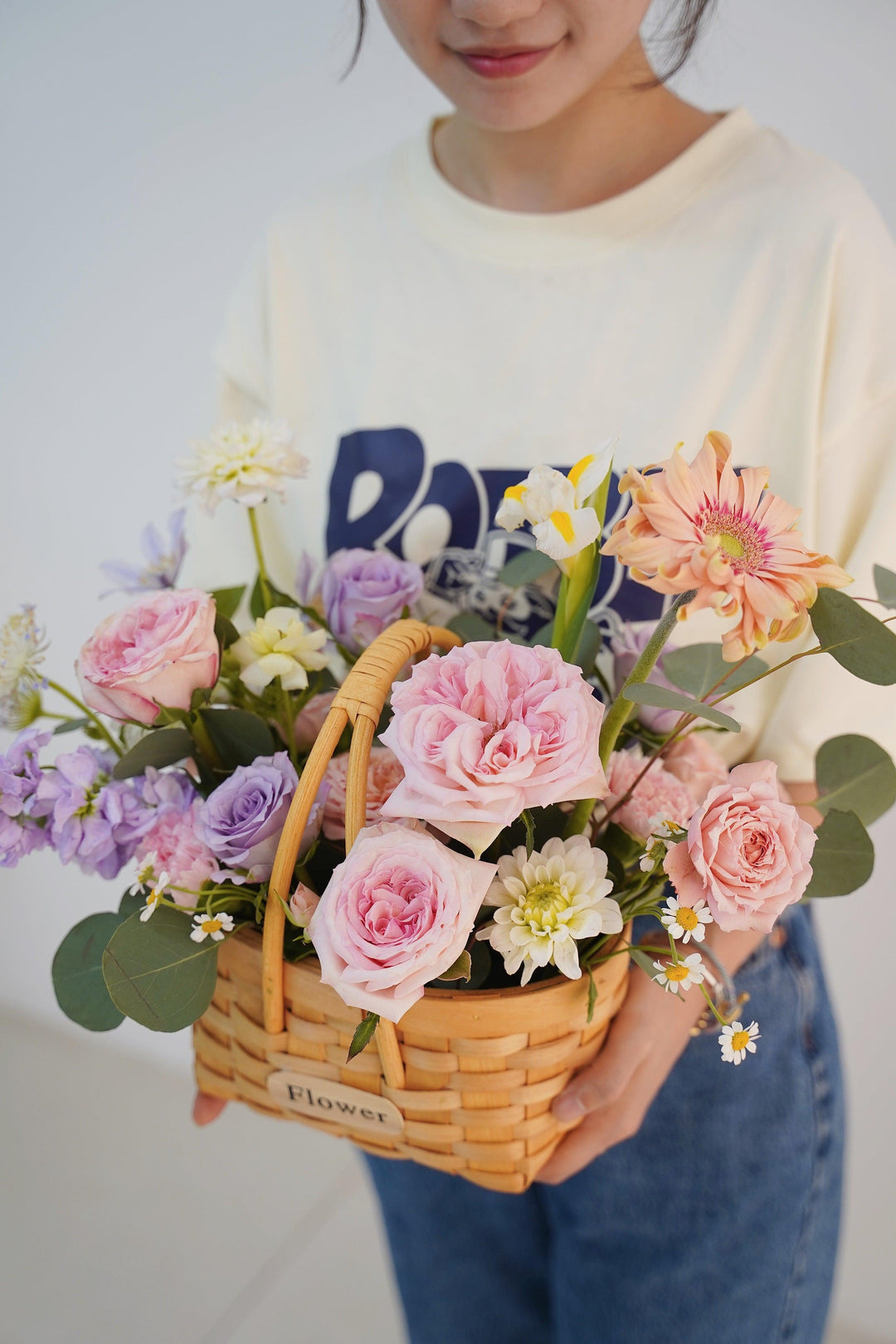 小清新手提花籃ST-014