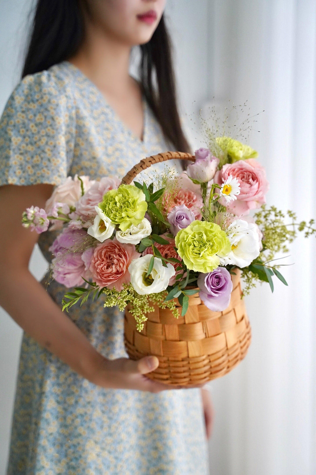 小清新手提花籃ST-015