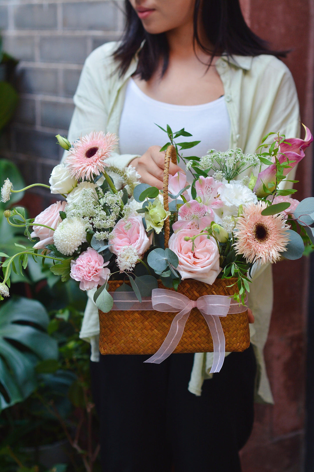 小清新手提花籃ST-016