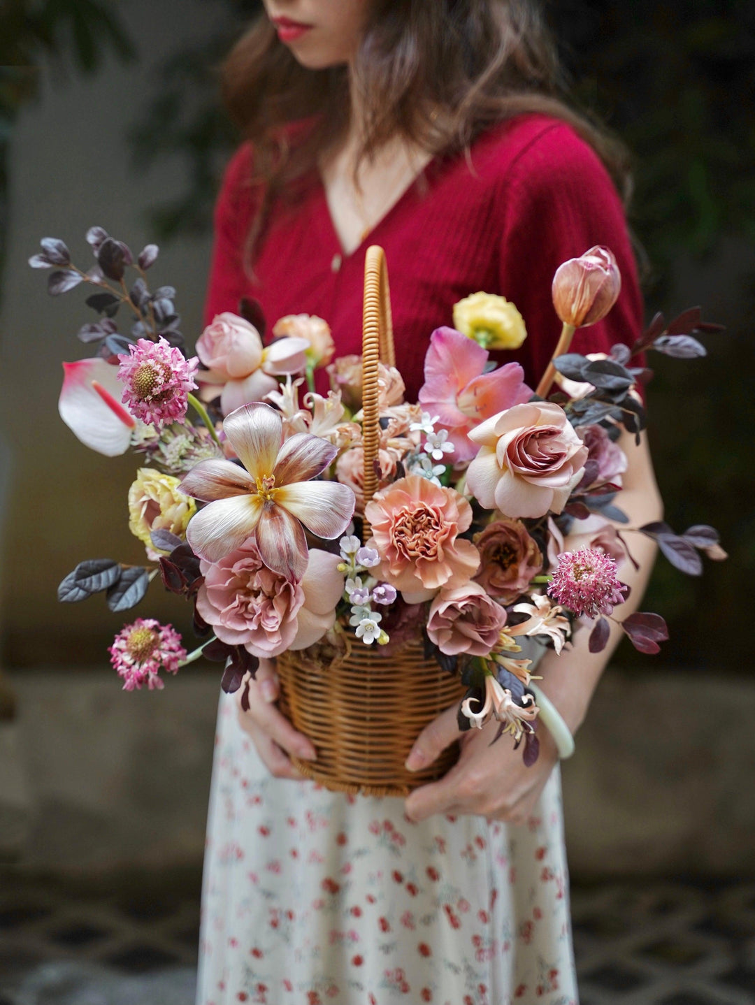 小清新手提花籃ST-017