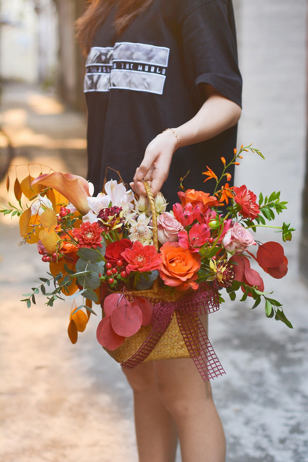 小清新手提花籃ST-023