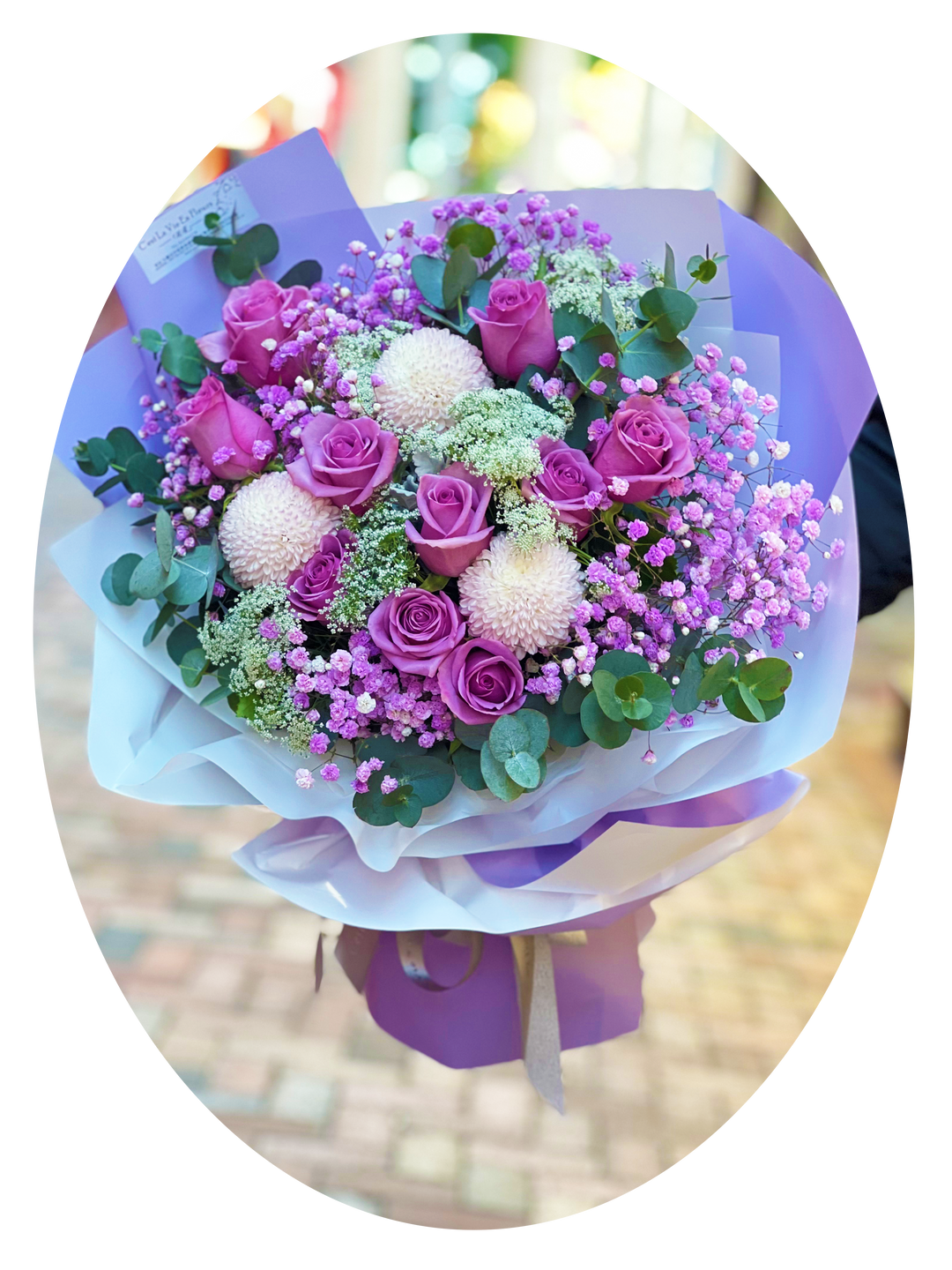 PURPLE 紫色玫瑰 鮮花花束 